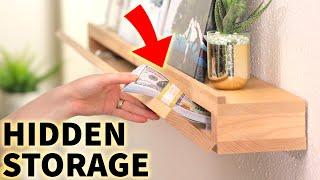 Hidden in plain sight: DIY Secret Storage (disguised as an Art Ledge)