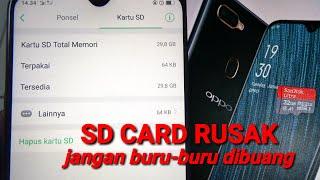 Cara memperbaiki SD CARD rusak/error