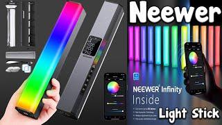 NEEWER RGB LED Video Light Stick, Touch Bar & APP Control, Magnetic Handheld Photography Light Stick