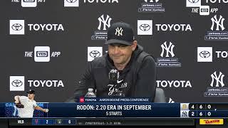 Aaron Boone recaps 4-2 loss to Pirates