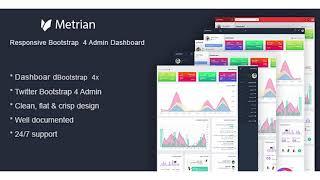 Metrian - Responsive Bootstrap 4 Admin Dashboard | Themeforest Website Templates and Themes