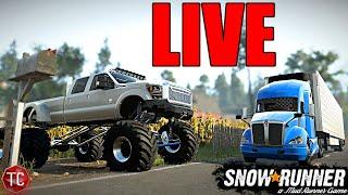 SnowRunner LIVE: NEW REALISTIC RP WORLD! CONSOLE & PC MODS, NEW TRUCKS, & MORE!