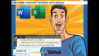 Convert Number to Words in Excel and Word