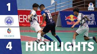 KEC 1-4 THAMES | HIGHLIGHTS | DAY-6 | MATCH-2 | ANFA INTER COLLEGE FUTSAL CHAMPIONSHIP |