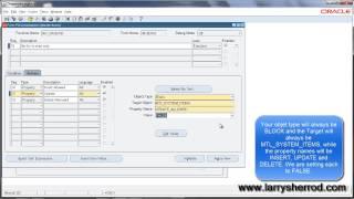 SYS Forms Personalization, Set the Master Items form to Query only, Oracle Applications Training