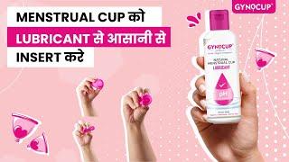 Gynocup menstrual cup lubricant || How to use a  Menstrual cup lubricant  Ko use kese kare| #gynocup