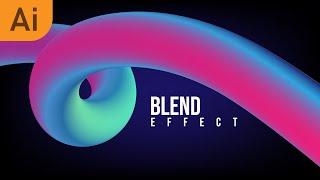 3D Abstract Background from blend| Illustrator Tutorial