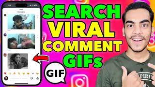 How To Search Trending Viral Gifs On Instagram Comments | Find Meme Gifs In Instagram