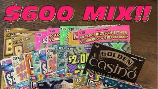 $600 MIX OF OHIO LOTTERY SCRATCH OFFS!!