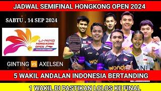 JADWAL & H2H SEMIFINAL YONEX HONGKONG OPEN 2024 | JADWAL BADMINTON HARI INI