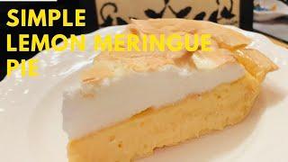 A SIMPLE LEMON MERINGUE PIE