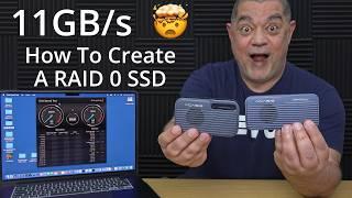 SUPER FAST Thunderbolt 5 RAID 0 SSD Speed Test On Mac