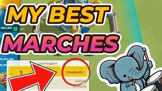 My Best Performing Marches | Inside my 4B KP Performance [Rise of Kingdoms]