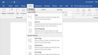 How to Make a Single Page Landscape in Word 2016/2019