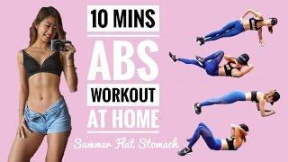 10 min Intense Ab Workout: No Equipment At Home Routine to Burn Belly Fat