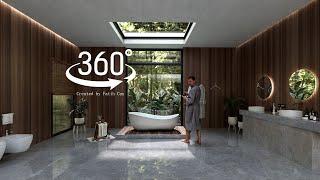 360 Animation Bathroom Design - 3ds Max - Chaos Vantage - Vray