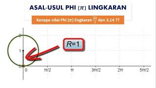 Asal-usul nilai Pi (π) Lingkaran! Why Pi 22/7 or 3,14?