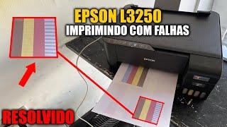 EPSON L3250 COM IMPRESSÃO FALHANDO - RESOLVIDO