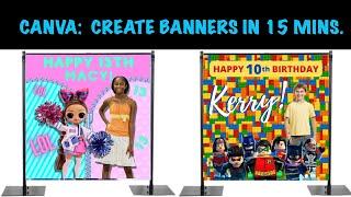 CANVA: HOW TO CREATE A BANNER IN 15 MINUTES OR LESS