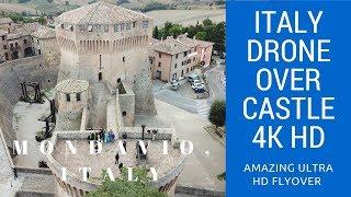 4K HD Drone over Italian Castle in Mondavio Italy Italy4Real