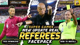  Real Referees Facepack by SUPER GAMES | PES 2021 | Football Life 2024 | All Patches (Sider | CPK)