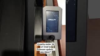 creality ender 3d s1 firmware update issues #creality3d #crealityender3 #ender