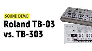 Roland TB-03 vs. TB-303