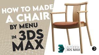 How To Model | Merkur Dining Chair by MENU 2023| In 3DS MAX |