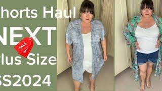 For woman Over 50 | NEXT Sale | Shorts Try-On Clothing Haul | Plus Size Style Inspiration | SS2024