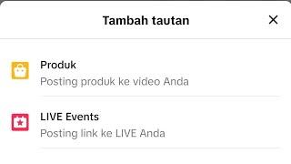 Cara memunculkan tambah tautan produk pada tiktok affiliate