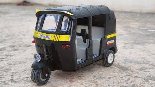 Unboxing Of Black Auto Rickshaw Miniature | My Toy World 