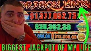 BIGGEST JACKPOT Of MY LIFE On Million Dollar Dragon Link Slot