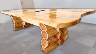 Log Cabin Table Assembling