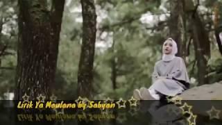 Lirik lagu Ya Maulana by Sabyan