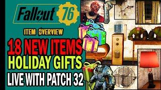 18 NEW Rewards Added to Holiday Gifts with Update 32 (+ Legacy Change) | Item Overview | Fallout 76