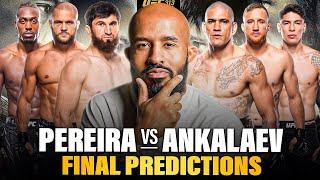 PEREIRA vs ANKALAEV FINAL PREDICTIONS! | WHO WINS GAETHJE vs FIZIEV?!