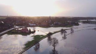 Hochwasser an der Hunte bei Colnrade