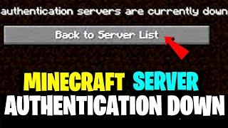 Minecraft authentication servers are down | is Minecraft DOWN? | Is Minecraft server is down