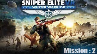 Sniper Elite VR Winter Warrior Mission 2 Quest 2 Sniper Skills Immersive Gaming-Winter Battlefield