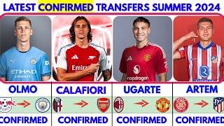 LATEST CONFIRMED TRANSFER NEWS SUMMER 2024 OLMO TO CITY️ CALAFIORI TO ARSENAL UGARTE TO UNITED