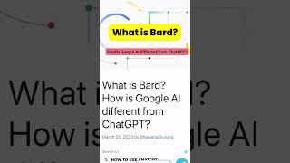 Google Bard vs ChatGPT - Google Releases ChatGPT Competitor  #shorts