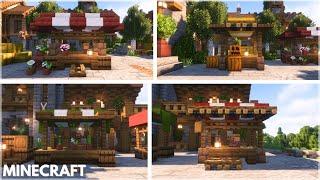 Minecraft: 5 Market Stall Ideas | Market Stand Tutorial