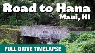 Road to Hana Drive 2022 Time Lapse - Maui, Hawaii