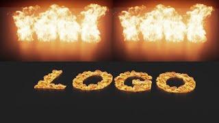 Houdini Tutorial: How to Create a Logo Fire Simulation in Houdini | Smokeless flames in houdini