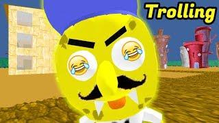 Sponge Neighbor Escape 3D Funny Moments 