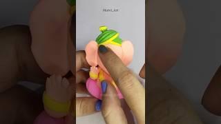 DIY clay Ganpati Bappa idol #shorts