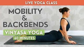 BACKBENDS & SPINAL MOBILITY VINYASA FLOW - Yoga with Charlie Follows