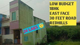 ID-92524 LAKS ONLYLOW BUDGET 1BHK HOUSE FOR SALE1KM FROM MAIN ROADEAST30 FEET ROADREDHILLS