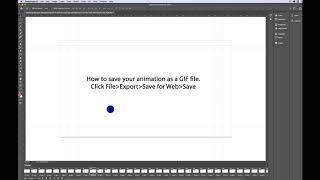 How to save an animation in Photoshop as a gif file.