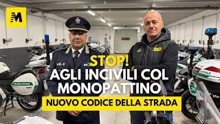 Nuovo codice strada: LE NUOVE REGOLE PER GUIDARE IL MONOPATTINO